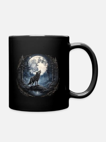 lobo4 - Full Colour Mug - black