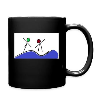 Tanzzeit - Tasse einfarbig - Schwarz - Rechts