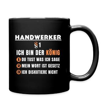 Artisan Gift - I'm the King - Full Colour Mug - black - Right