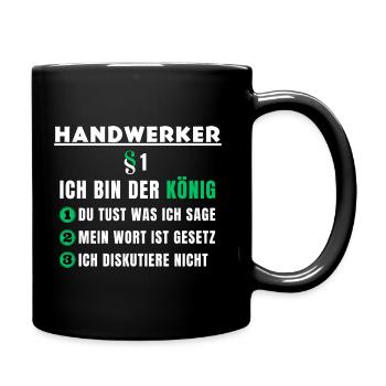 Artisan Gift - I'm the King - Full Colour Mug - black - Right