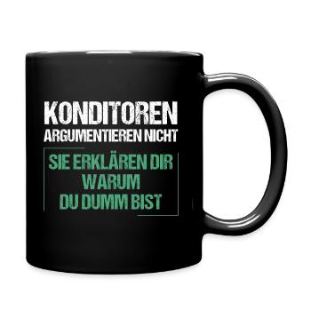 Confectioners don't argue - Full Colour Mug - black - Right