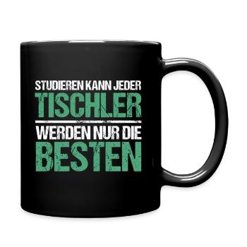 Anyone can study - Tischler Edition - Full Colour Mug - black - Right