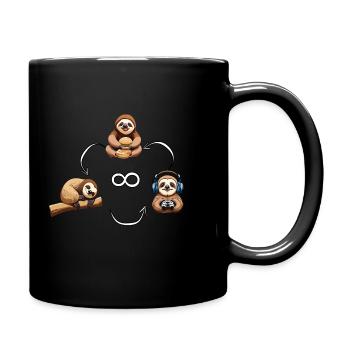 gaming 4 life - Tasse einfarbig - Schwarz - Rechts