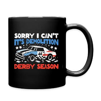 Demolition Derby Season - Gift for Real Fans - Full Colour Mug - black - Right
