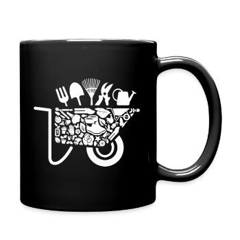 Fleuriste de jardin, Mesdames, Jardinier amateur, Jardinier - Mug uni - noir - Droite
