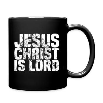 Jésus-Christ est Seigneur - Mug uni - noir - Droite