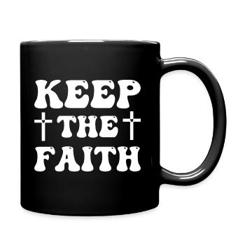 Keep The Faith - Full Colour Mug - black - Right