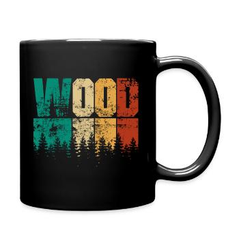 Jäger Bergsteiger Wanderer - Tasse einfarbig - Schwarz - Rechts