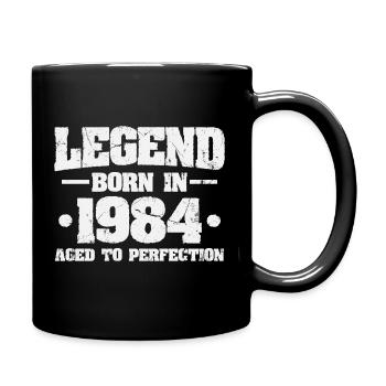 Légende depuis 1984 Vintage Born Anniversaire - Mug uni - noir - Droite