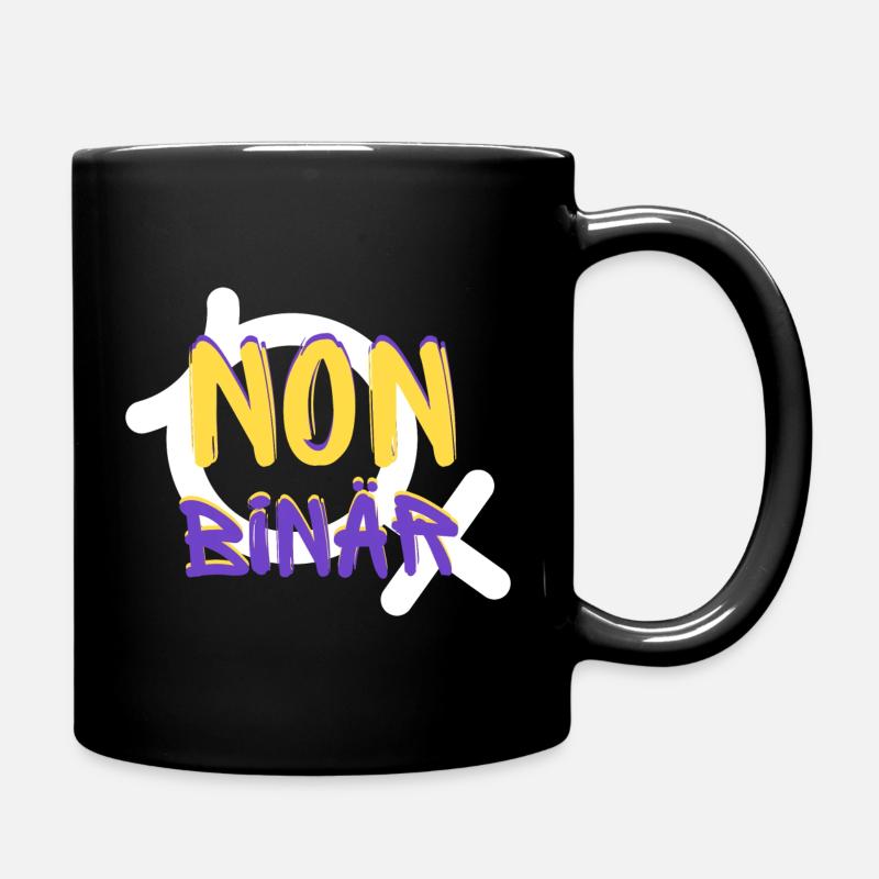 NON BINÄR Identity - Tasse einfarbig - Schwarz