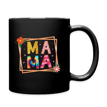 Mama - Tasse einfarbig - Schwarz - Rechts