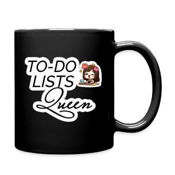 To-Do Lists Queen - Full Colour Mug - black - Right