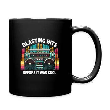 Blasting Hits Before It Was Cool Eighties Boombox - Mug uni - noir - Droite