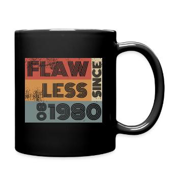 44. Birthday Flawless since 08/1980 - Full Colour Mug - black - Right