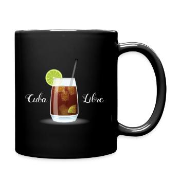 Cocktail Cuba Libre Weiss - Tasse einfarbig - Schwarz - Rechts