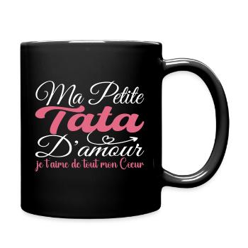 Cadeau tata d'amour, meilleure tata je t'aime - Mug uni - noir - Droite