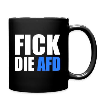 Fick die afd - Tasse einfarbig - Schwarz - Rechts