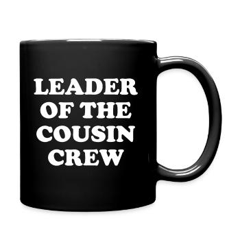 Leader Of The Cousin Crew - Full Colour Mug - black - Right