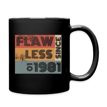 44. Birthday Flawless since 10/1980 - Full Colour Mug - black - Right