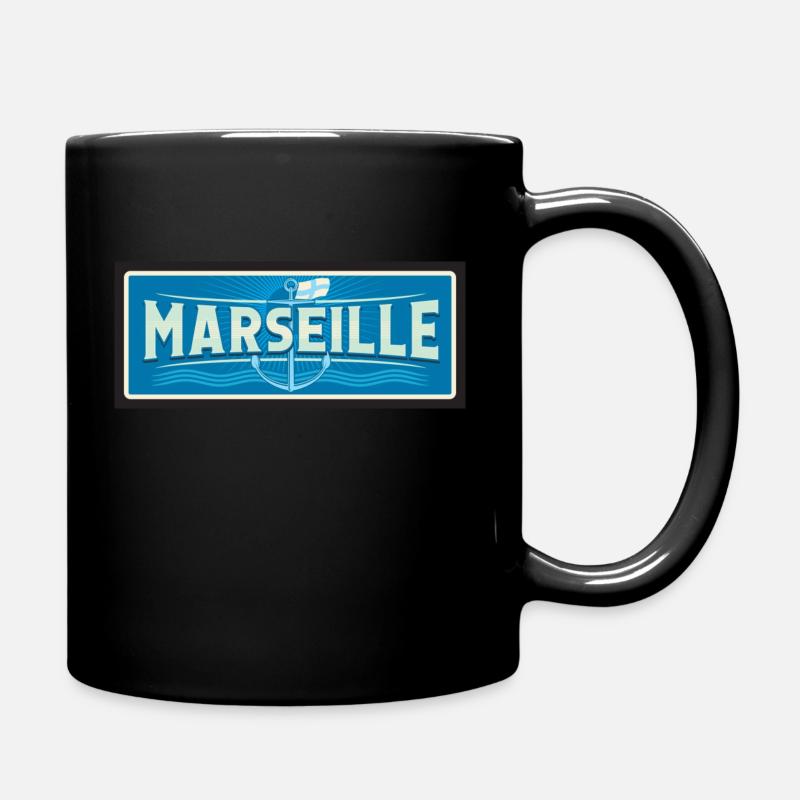 marseille - Mug uni - noir