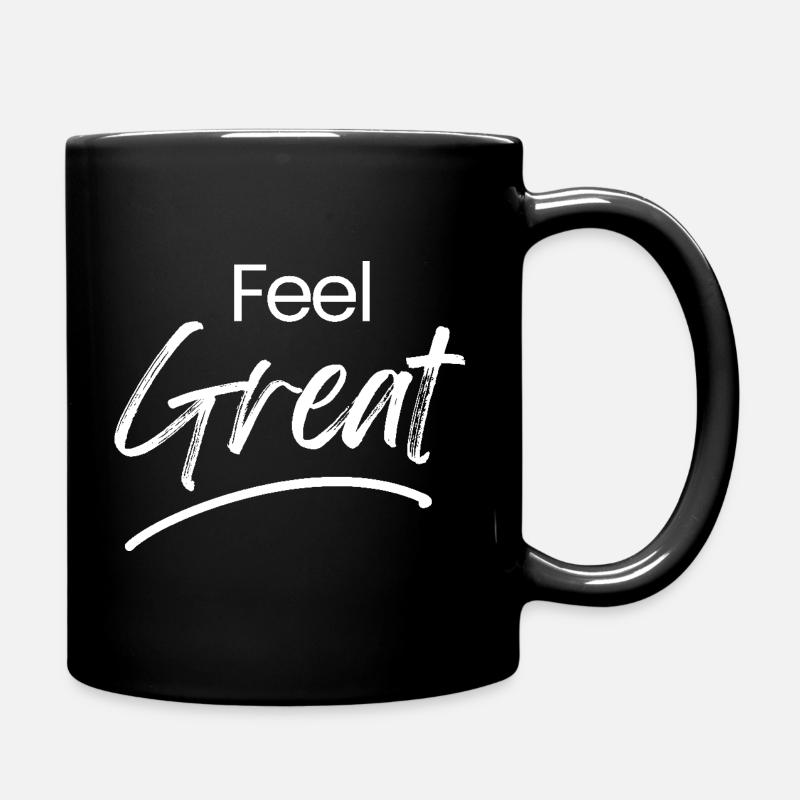 FG LOGO WHITE - Full Colour Mug - black