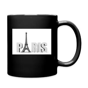 paris en gris - Mug uni - noir - Droite