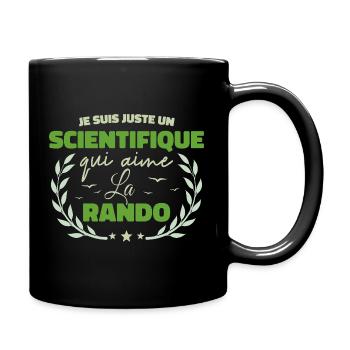 Fier d’être Scientifique et Passionné de la Rando - Mug uni - noir - Droite