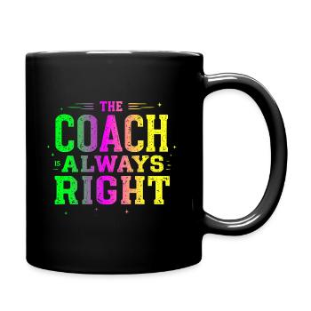 bester Tennis Trainer - Tasse einfarbig - Schwarz - Rechts