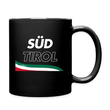 Südtirol - Tasse einfarbig - Schwarz - Rechts