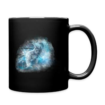 Le renard des glaces - Mug uni - noir - Droite