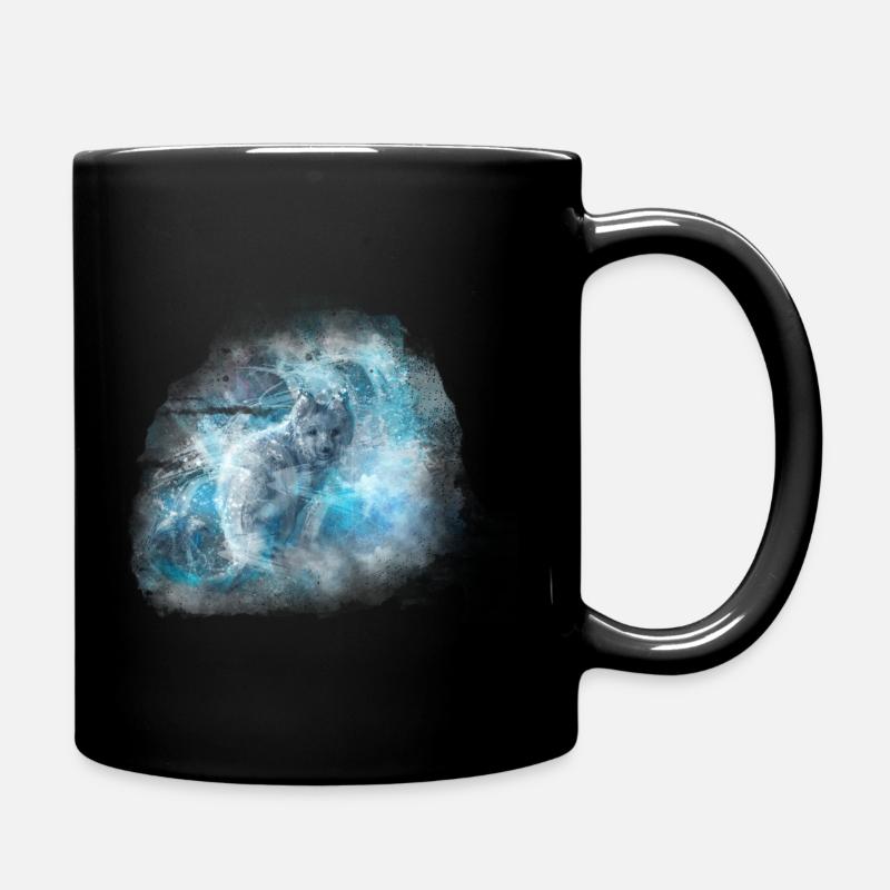 Der Eis Fuchs - Tasse einfarbig - Schwarz