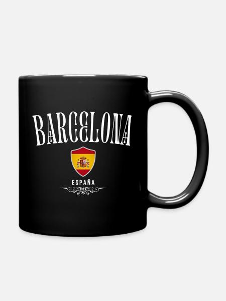 Ich liebe Barcelona, Barcelona Spanien - Tasse einfarbig - Schwarz
