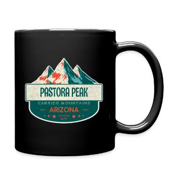 Pastora Peak, Carrizo Mountains, Arizona - Full Colour Mug - black - Right