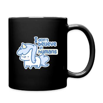 Licorne fantaisiste - Mug uni - noir - Droite