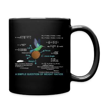 Question simple des rapports de poids - Mug uni - noir - Droite