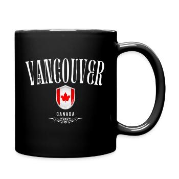 Vancouver Kanada, Vancouver Souvenir - Tasse einfarbig - Schwarz - Rechts