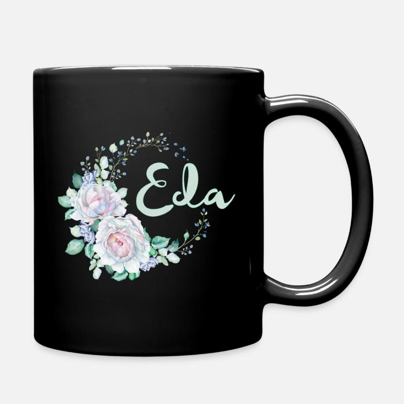 Für Eda - Tasse einfarbig - Schwarz