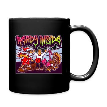 Streetwear Graffiti Boxen Weihnachtsposter - Tasse einfarbig - Schwarz - Rechts