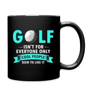 Golf Humor Cool People Love This Game - Full Colour Mug - black - Right