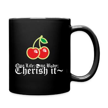 Cherry - Tasse einfarbig - Schwarz - Rechts