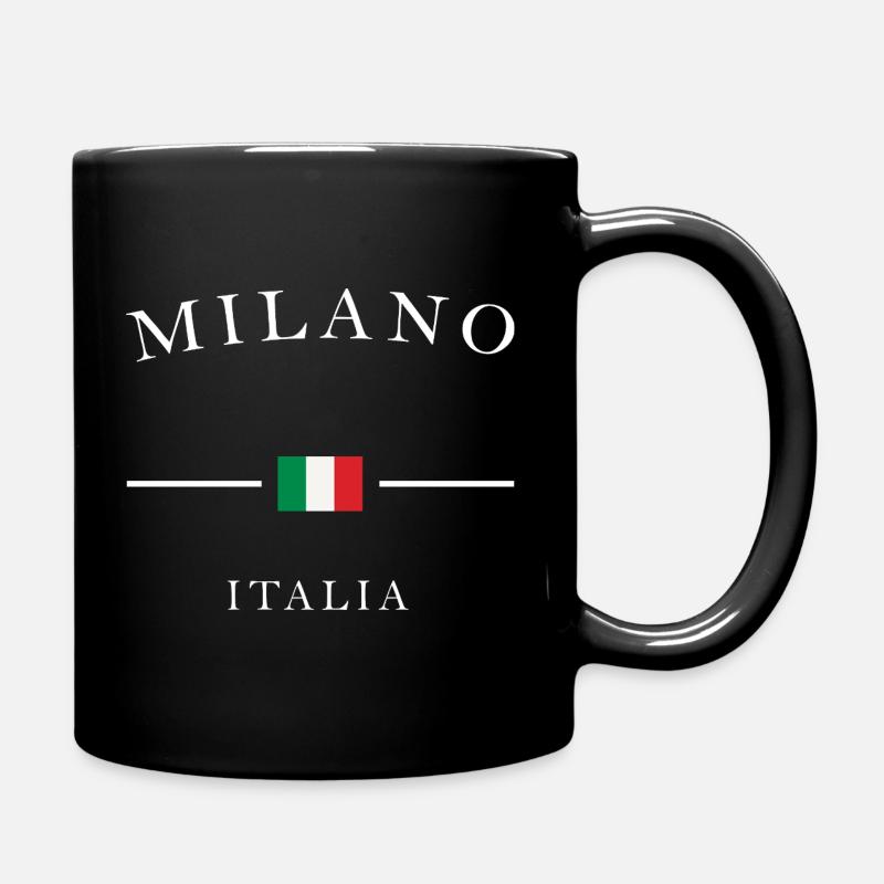 Milano Italia Noir Flag Print - Full Colour Mug - black