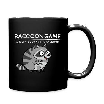 Jeu de raton laveur Ne regardez pas la luxure du raton laveur - Mug uni - noir - Droite