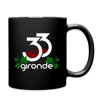 Gironde Vignes 33 Logo - Mug uni - noir - Droite