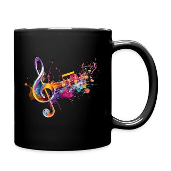 Color Music: Colorful Notation - Full Colour Mug - black - Right