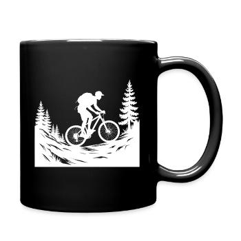 MTB Mountainbike - Tasse einfarbig - Schwarz - Rechts