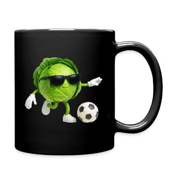 Kohl Fußball - Tasse einfarbig - Schwarz - Rechts