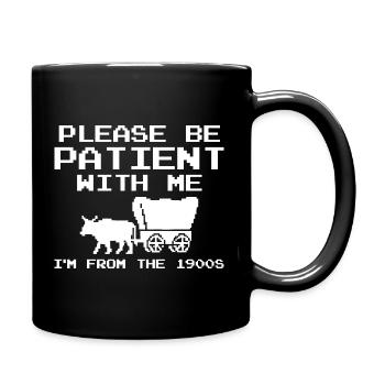 Please bear with me, I'm a boomer - Full Colour Mug - black - Right