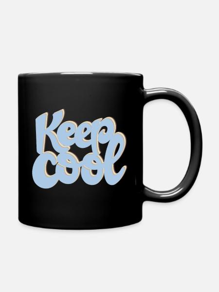 Keep Cool - Tasse einfarbig - Schwarz
