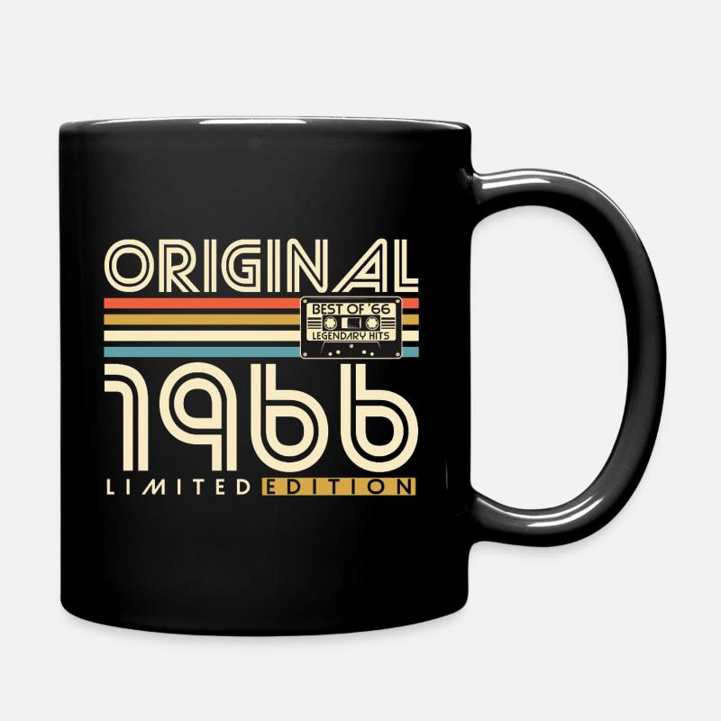 Original 1966 Jahrgang Geburtstag Geschenk Retro - Tasse einfarbig - Schwarz