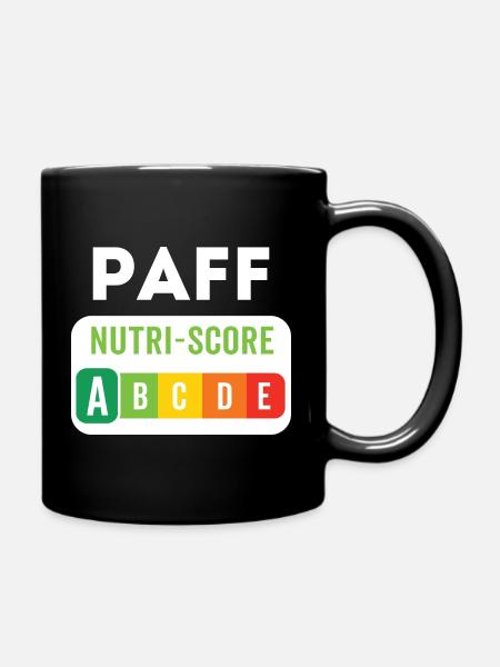 PAFF Nutriscore A – Humour décalé - Mug uni - noir